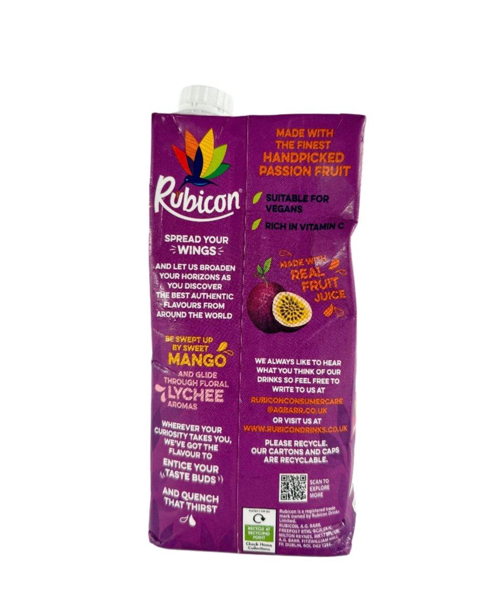 RUBICON STILL PASSION DRINK - 1LTR - RUBICON