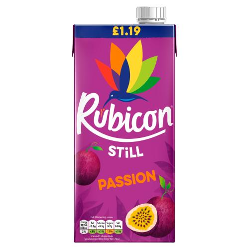 RUBICON STILL PASSION FRUIT JUICE DRINK - 1L - RUBICON