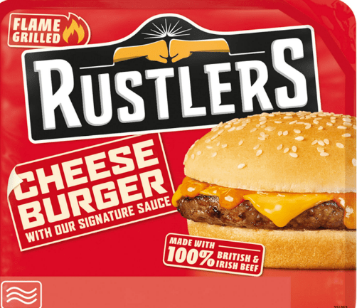 RUSTLERS CHEESE BURGER - 141G - RADA