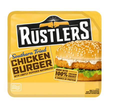 RUSTLERS CHICKEN BURGER - 145G - RUSTLERS