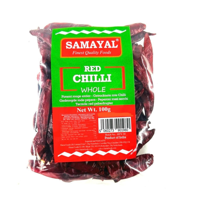 SAMAYAL INDIAN RED CHILLI - 100G - SAMAYAL