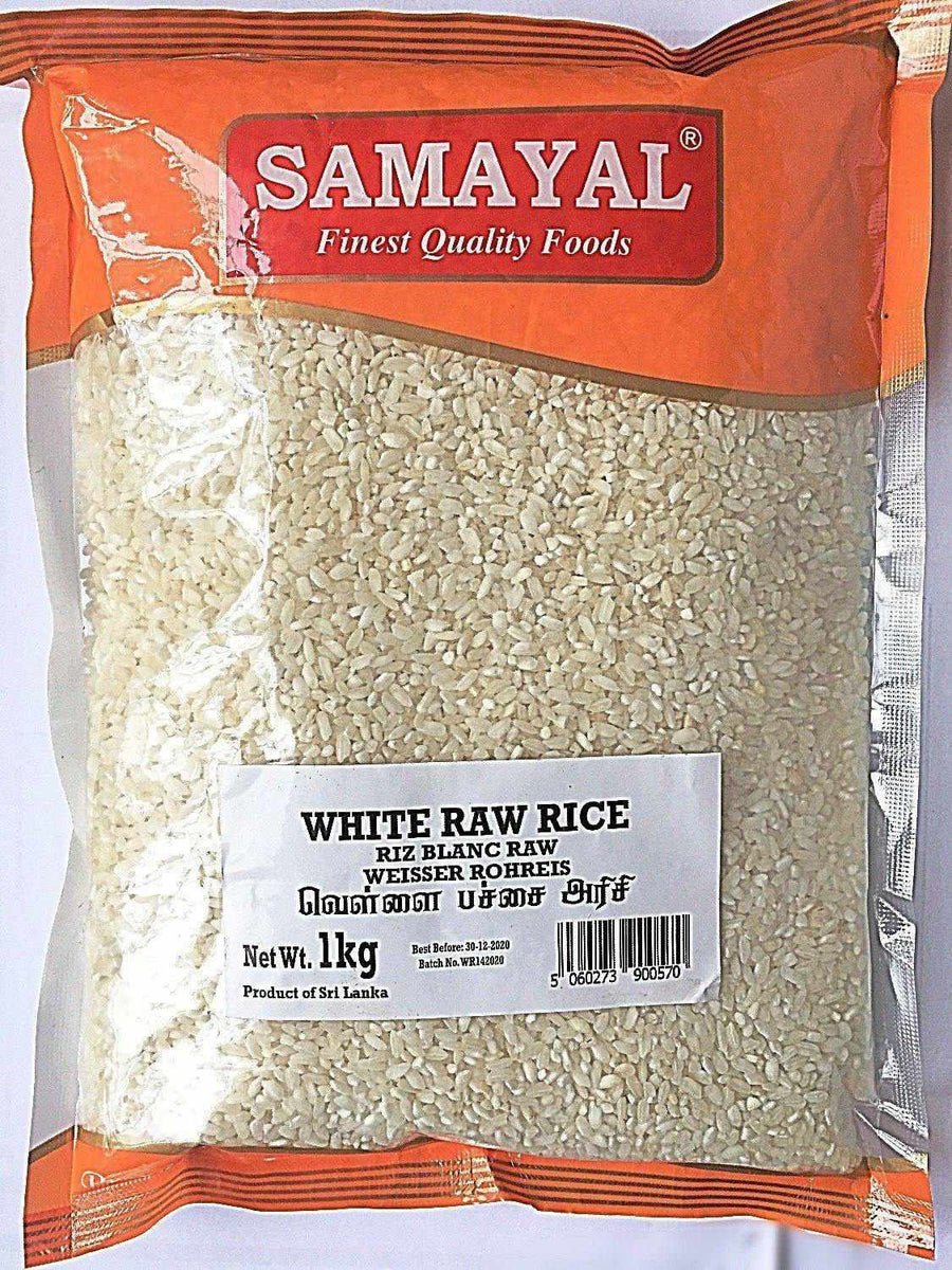 SAMAYAL WHITE RAW RICE - 1KG - SAMAYAL