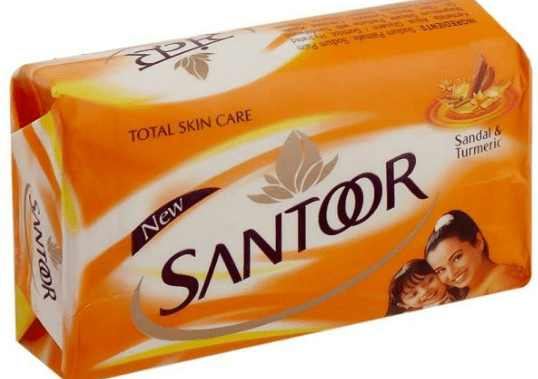 SANTOOR SANDAL & TURMERIC SOAP - 100G - SANTOOR