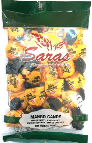 SARAS MANGO CANDY - 75G - SARAS