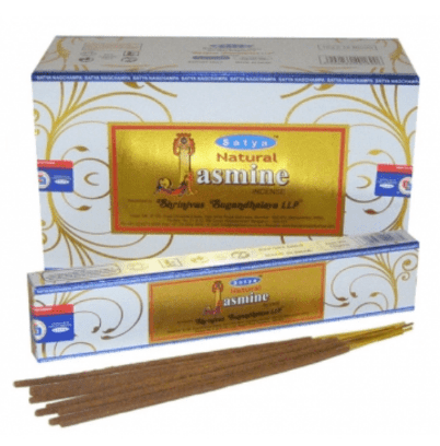 SATYA NATURAL JASMINE INCENSE STICKS - 15G - SATYA