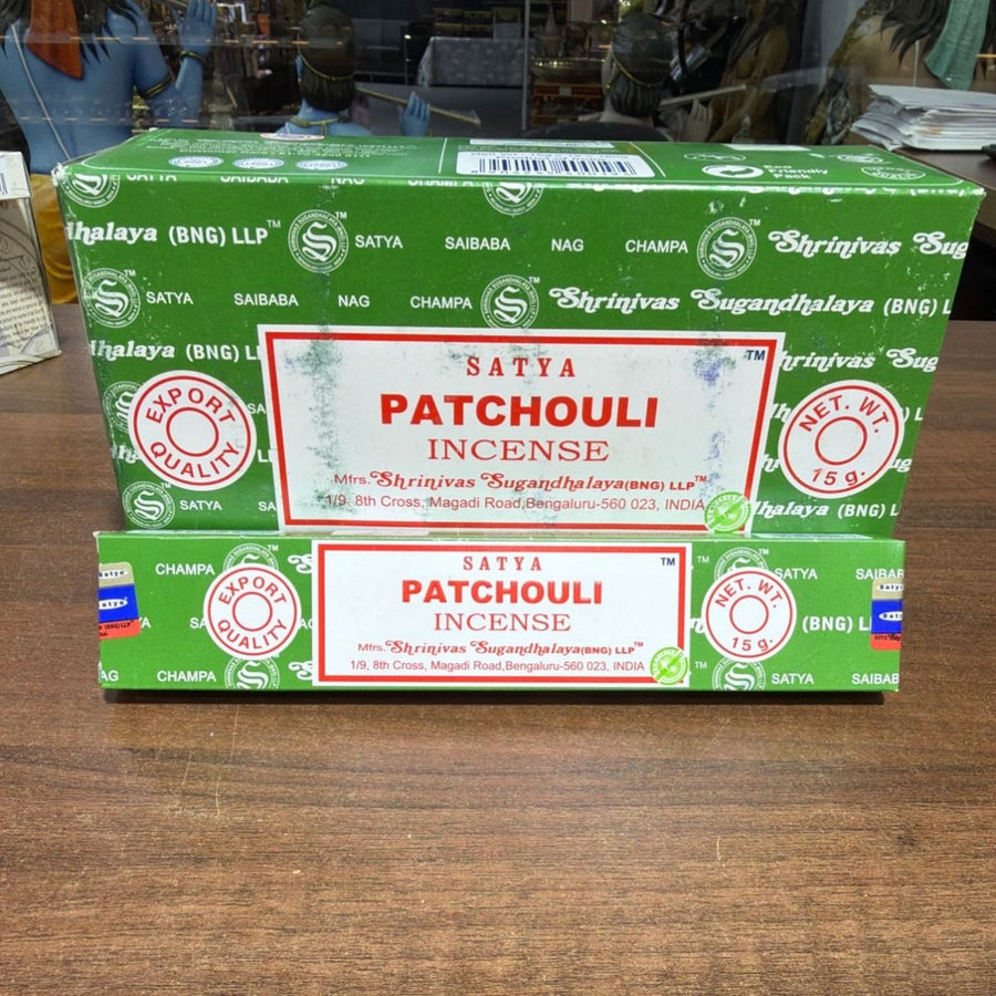 Satya Patchouli Incense Sticks (12's) - Box - SATYA