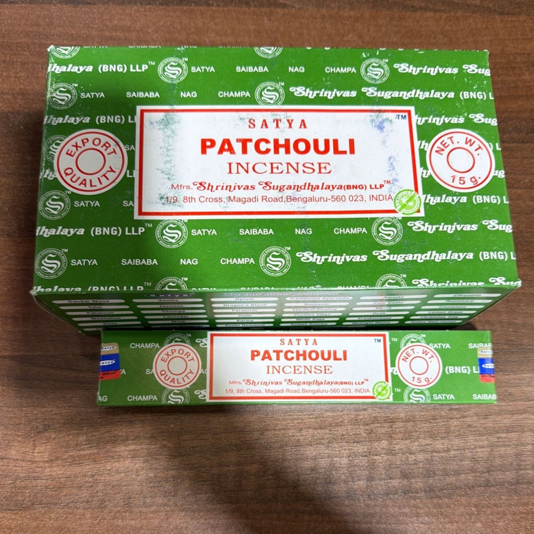 Satya Patchouli Incense Sticks (12's) - Box - SATYA
