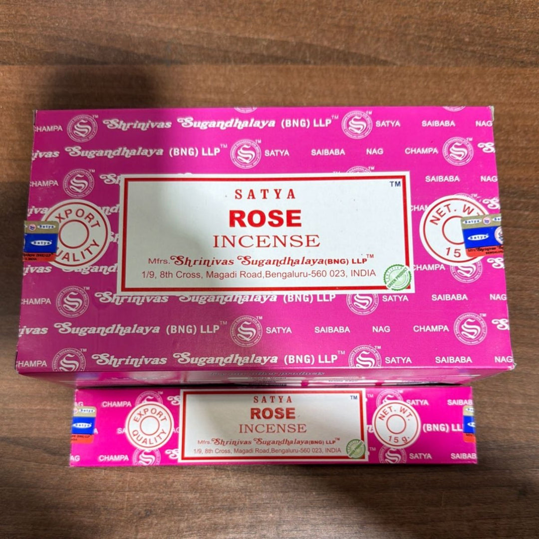 Satya Rose Incense Sticks (12's) - Box - SATYA