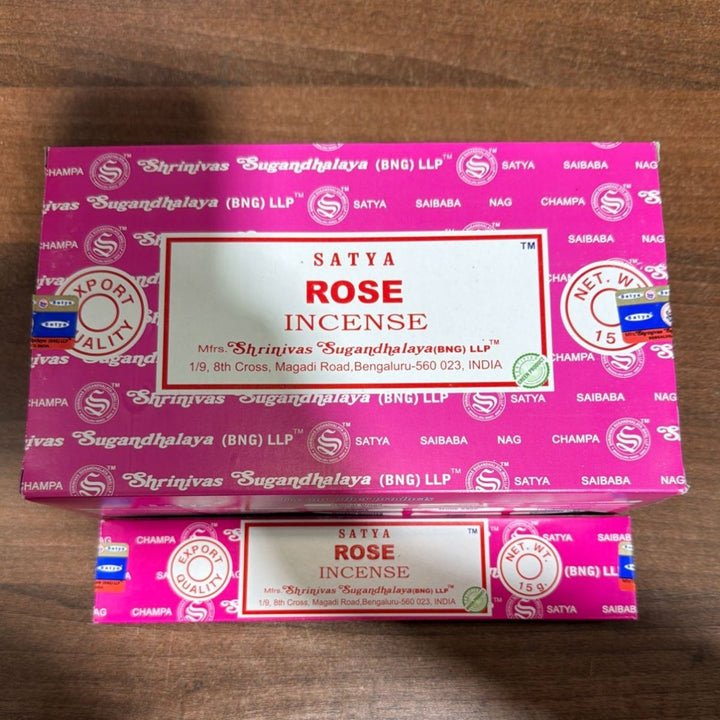 Satya Rose Incense Sticks (12's) - Box - SATYA