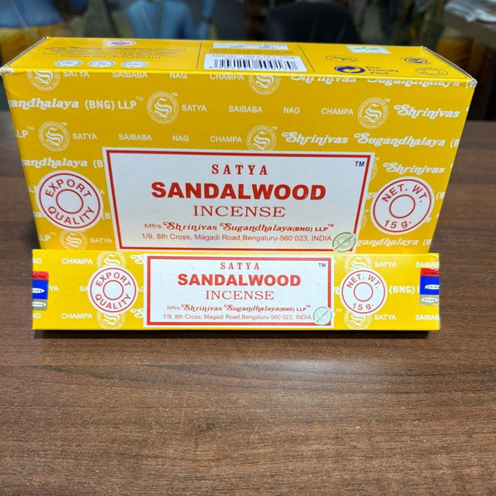 Satya Sandalwood Incense Sticks (12's) - Box - SATYA