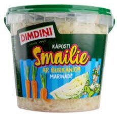 Sauerkraut In Marinade With Carrot "Smailie", Dimdini 900g (SOB) - Branded