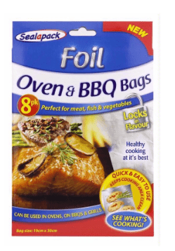 SEALAPACK FOIL OVEN & BBQ BAGS - 8PK - SEALAPACK