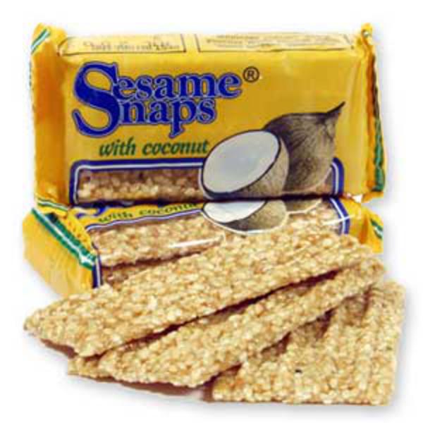 SESAME SNAPS WITH COCONUT - 30G - SESAME SNAPS