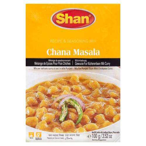 SHAN CHANA MASALA RECIPE & SEASONING MIX - 100G - SHAN