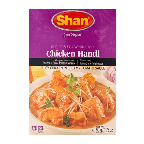 SHAN CHICKEN HANDI RECIPE & SEASONING MIX - 50G - SHAN