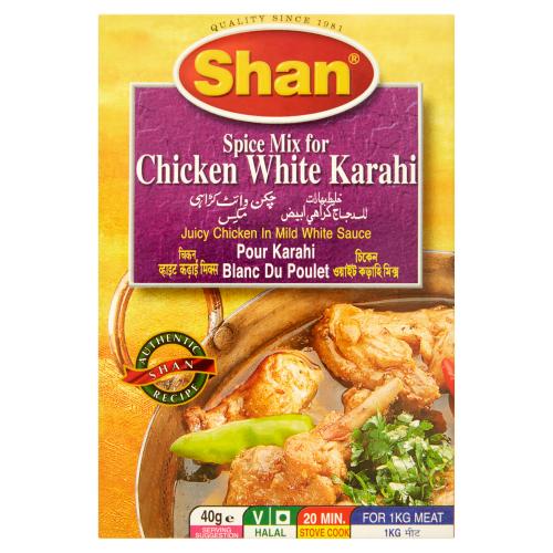 SHAN CHICKEN WHITE KARAHI - 40G - SHAN