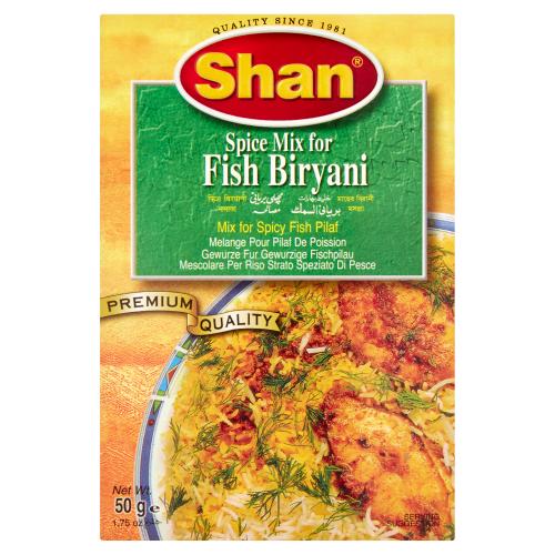 SHAN FISH BIRYANI RECIPE & SEASONING MIX - 50G - SHAN