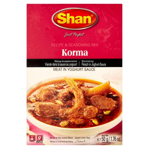 SHAN KORMA RECIPE & SEASONING MIX - 50G - SHAN