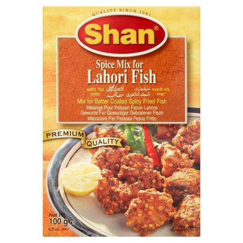 SHAN LAHORI FISH RECIPE & SEASONING MIX - 100G - SHAN