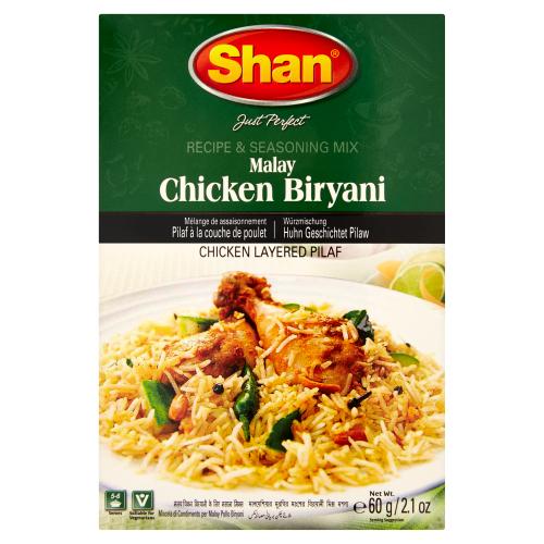 SHAN MALAY CHICKEN BIRYANI RECIPE & SEASONING MIX - 60G - SHAN