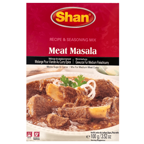 SHAN MEAT MASALA RECIPE & SEASONING MIX - 100G - SHAN