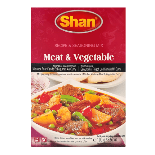 SHAN MEAT & VEGETABLE RECIPE & SEASONING MIX - 100G - SHAN