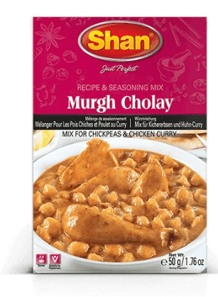 SHAN MURGH CHOLAY RECIPE & SEASONING MIX - 50G - SHAN