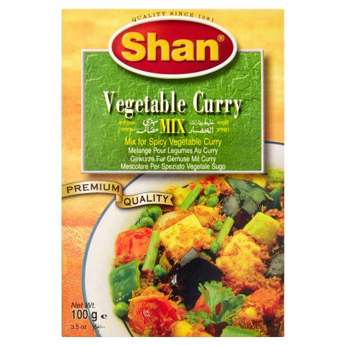 SHAN RECIPE & SEASONING MIX VEGETABLE MASALA - 100G - SHAN