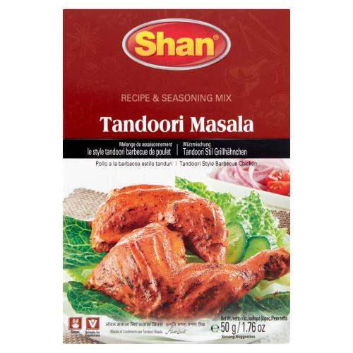 SHAN TANDOORI MASALA RECIPE & SEASONING MIX - 50G - SHAN