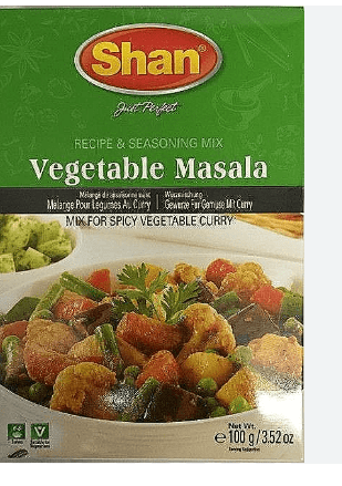 SHAN VEGETABLE CURRY MIX MASALA - 100G - SHAN