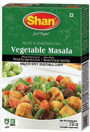 SHAN VEGETABLE MASALA RECIPE & MASALA MIX - 200G - SHAN