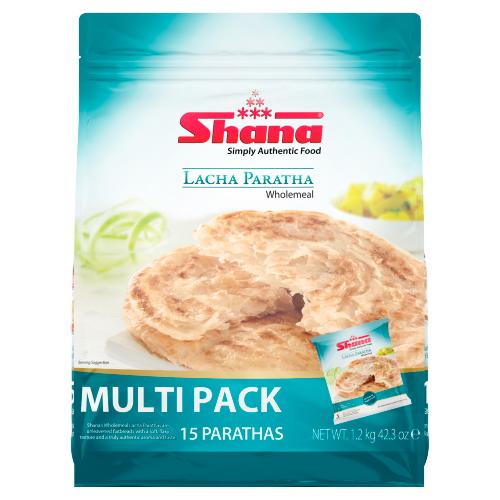 SHANA LACHA PARATHA WHOLEMEAL - 1.2KG - SHANA