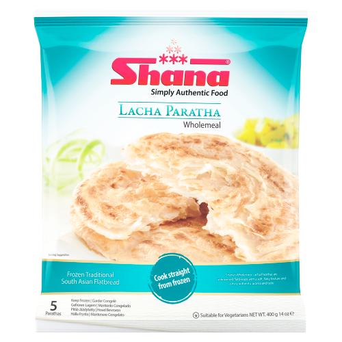 SHANA LACHA PARATHA WHOLEMEAL - 400G - SHANA