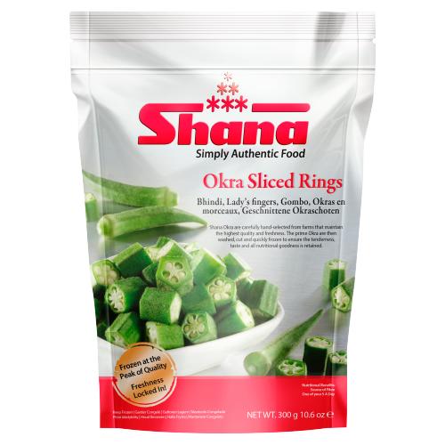 SHANA OKRA SLICED RINGS - 300G - SHANA