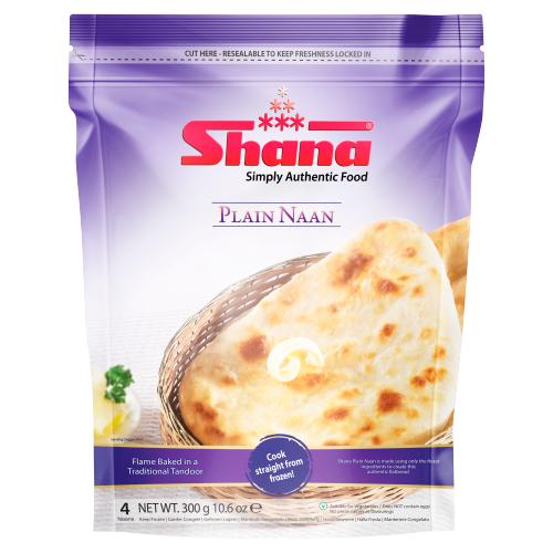 SHANA PLAIN NAAN 4 PIECES - 300G - SHANA