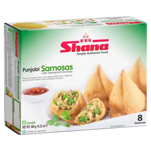 SHANA PUNJABI SAMOSAS 8PIECES - 460G - SHANA