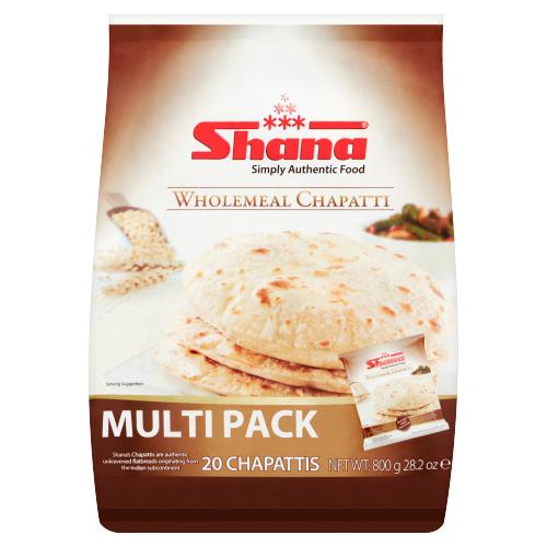 SHANA WHOLEMEAL CHAPATTI - 800G - SHANA