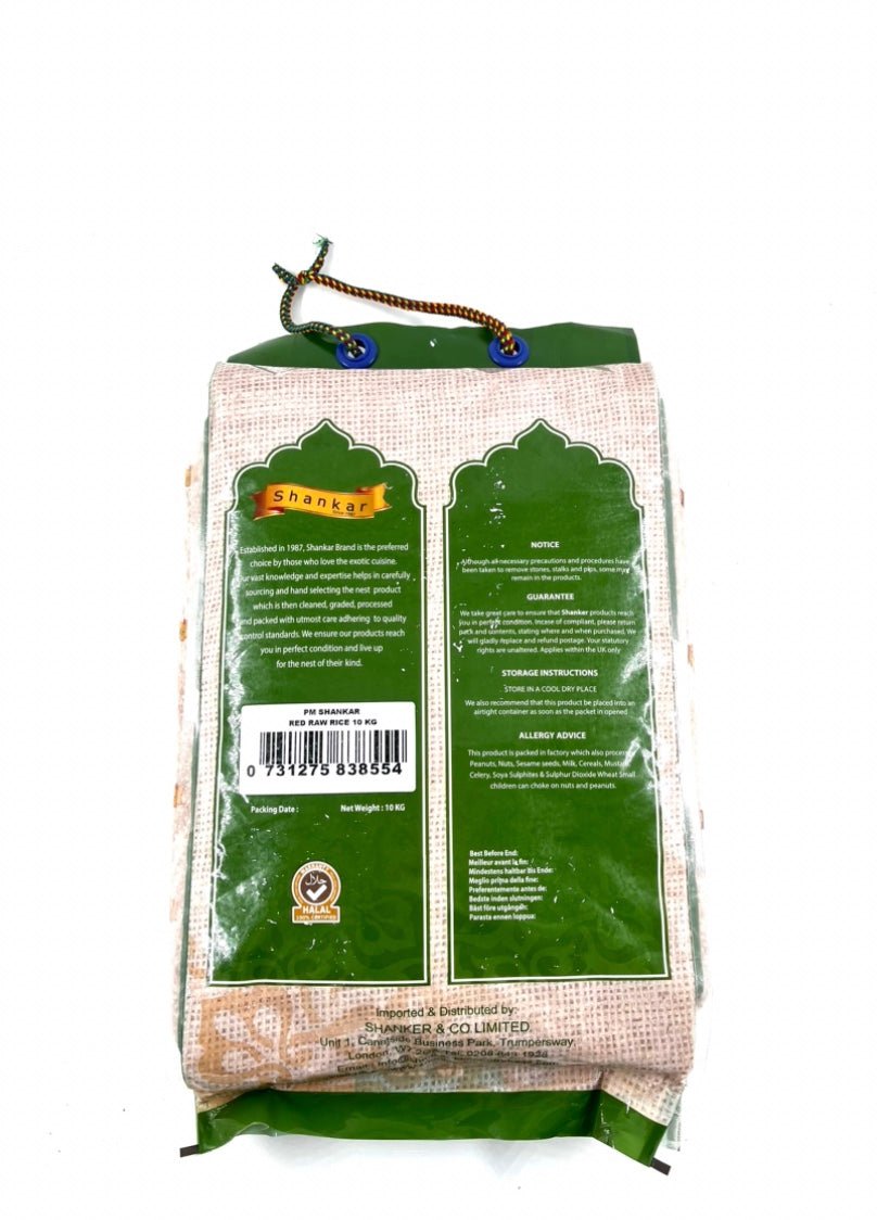 SHANKAR RED RAW RICE - 10KG - SHANKAR