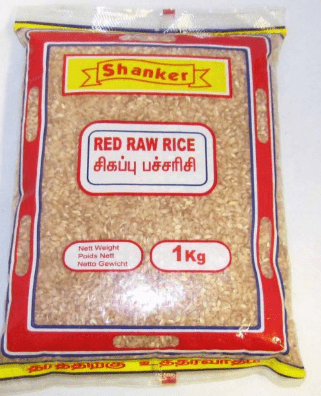 SHANKAR RED RAW RICE - 1KG - SHANKAR