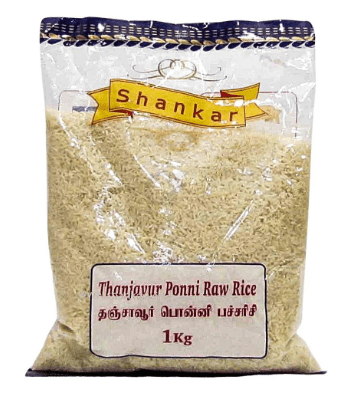 SHANKAR THANJAVUR PONNI RAW RICE - 1KG - SHANKAR