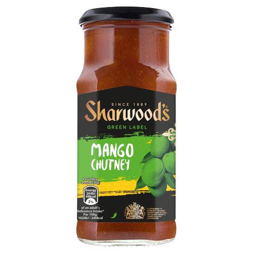 SHARWOODS GREEN LABEL MANGO CHUTNEY - 360G - SHARWOOD