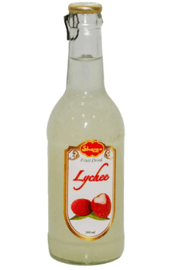 SHEZAN LYCHEE GLASS BOT - 250ML - SHEZAN