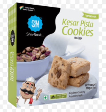 SHIVNEXT KESAR PISTA COOKIES - 200G - SHIVNEXT