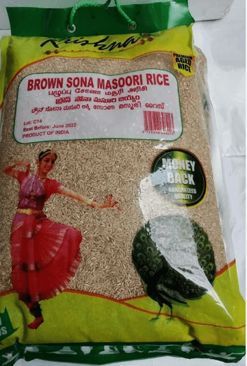 SHREE KRISHNA BROWN SONA MASOORI RICE - 5KG - SHREE KRISHNA