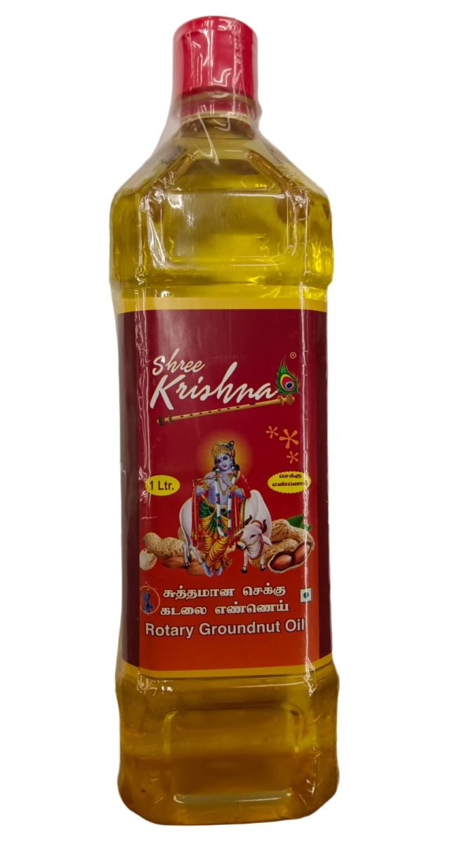 Shree Krishna Ground Nut Oil - 1ltr - SHREE KRISHNA