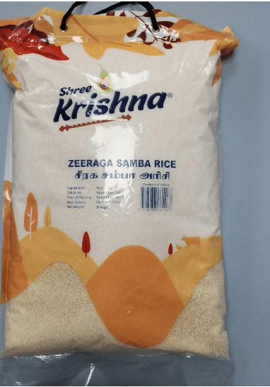 SHREE KRISHNA JEERA SAMBA RICE - 5KG - SHREE KRISHNA