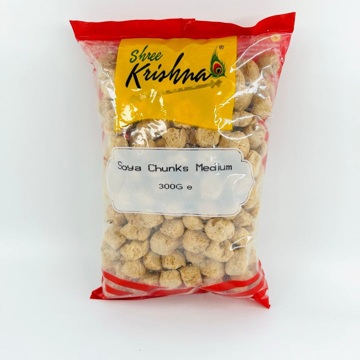 SHREE KRISHNA SOYA CHUNKS MEDIUM - 300G - SHREE KRISHNA