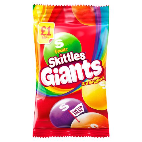 SKITTLES FRUIT GIANT - 125G - SKITTLES