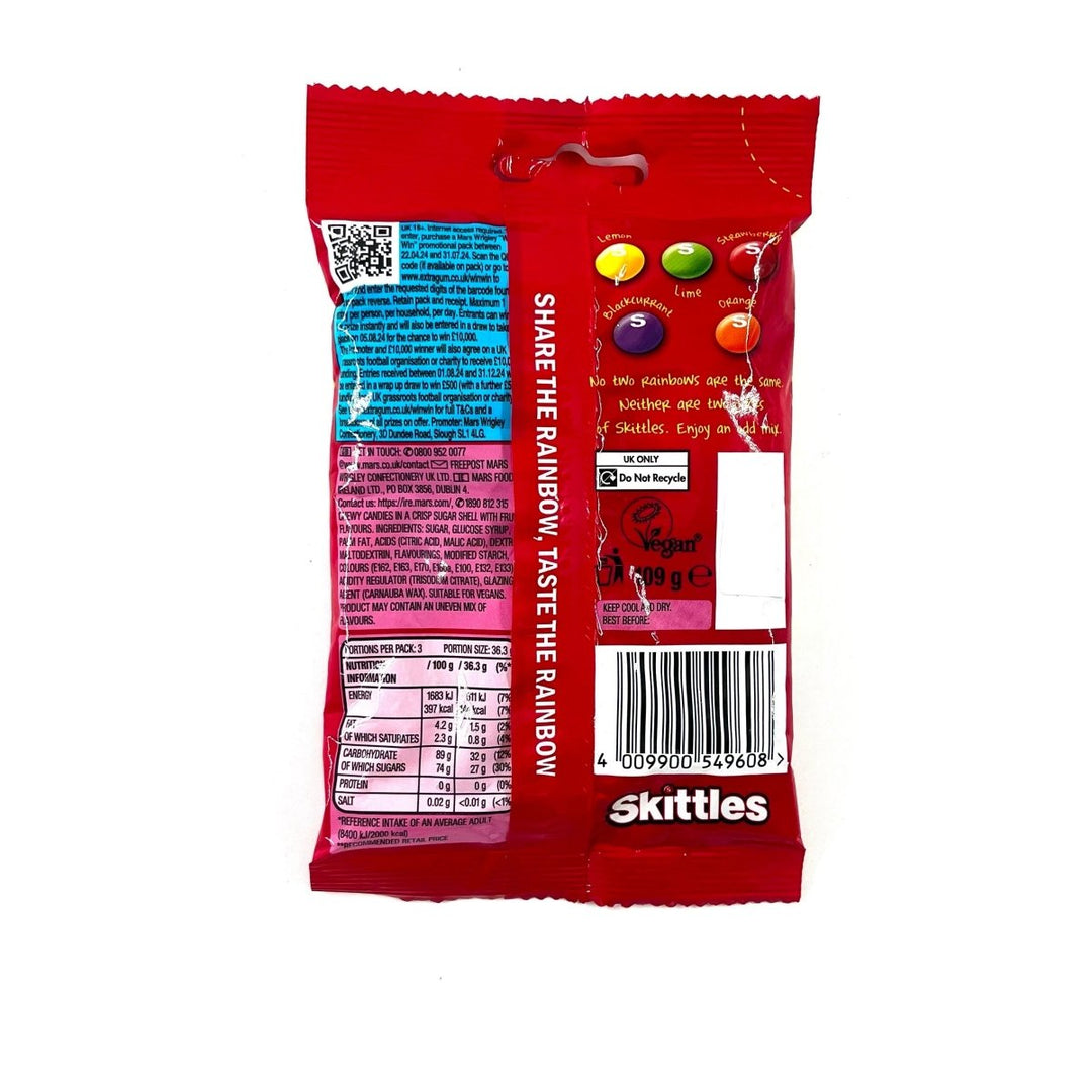 SKITTLES FRUITS FLAVOUR - 109G - SKITTLES