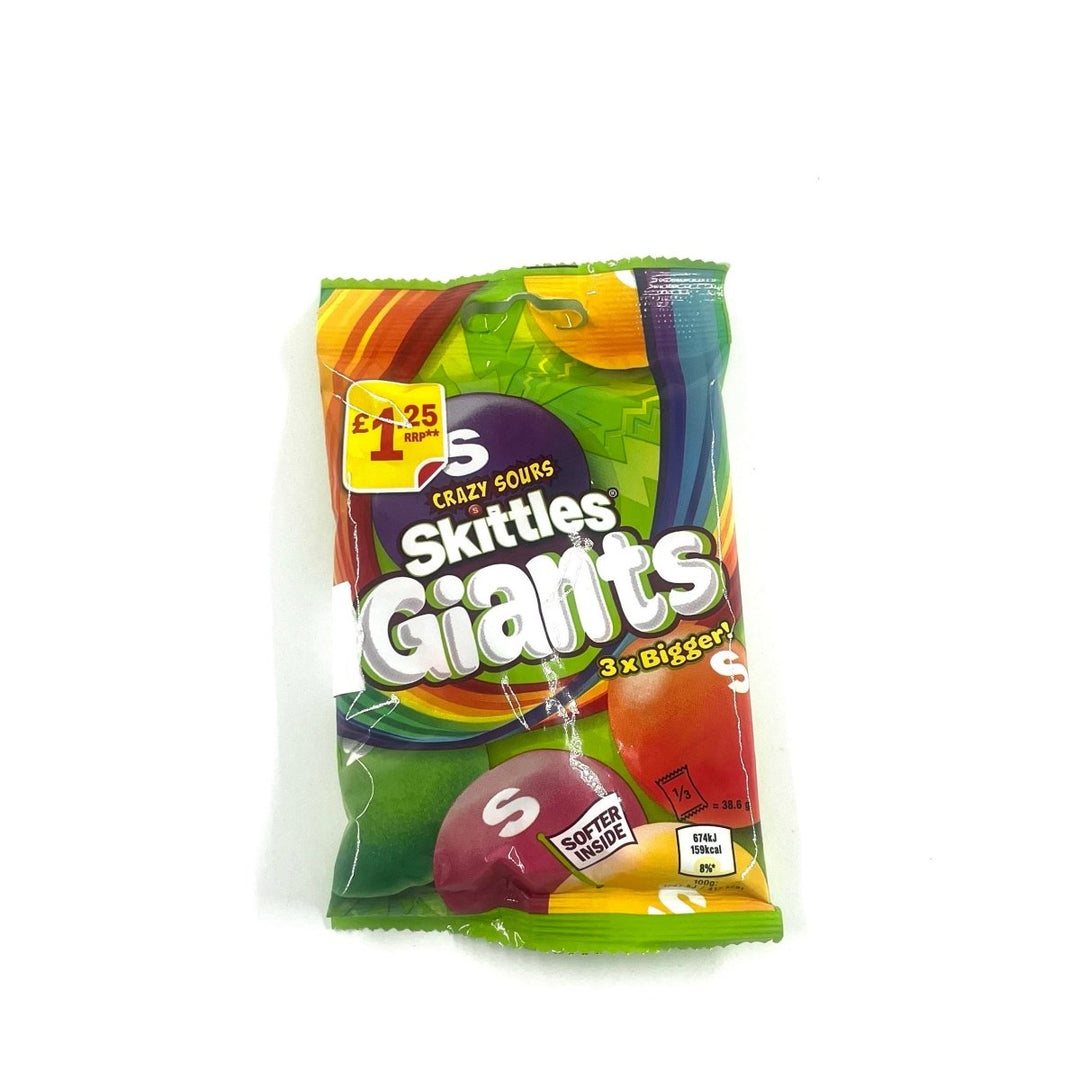 SKITTLES GIANT VEGN SOURS - 116G - SKITTLES